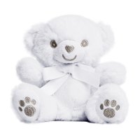 EST60-W: White 15cm Eco Teddy Bear